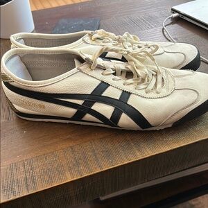 Onitsuka Tiger by Asics White and Black Sneakers Classic Design